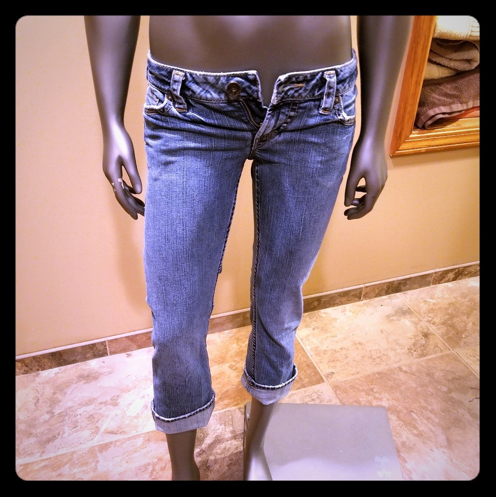 Sexy Silver Santorini crop jeans
